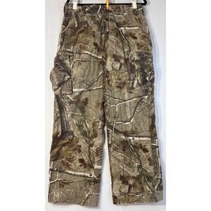 RedHead Realtree Camo Fleece Lined Cargo Pants Mens 36x32 Hunting Thermal